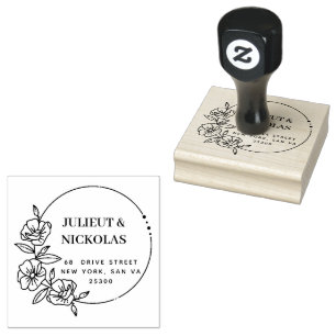 Professional Modern Script Rubber Stamp