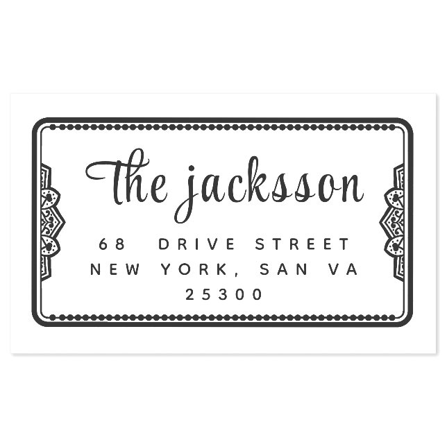 Professional Modern Script  Self-inking Stamp (Design)