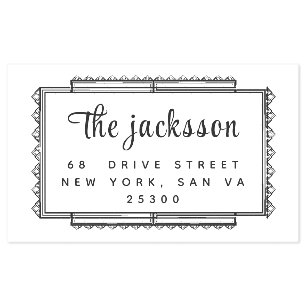 Professional Modern Script  Self-inking Stamp