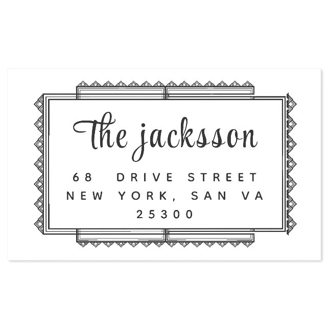 Professional Modern Script  Self-inking Stamp (Design)