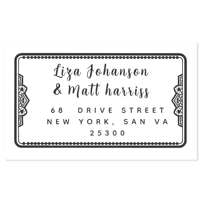 Professional Modern Script  Self-inking Stamp (Design)