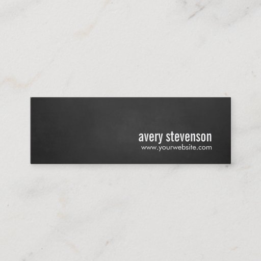 Customizable Professional Modern Simple Black Chalkboard Business Card Template