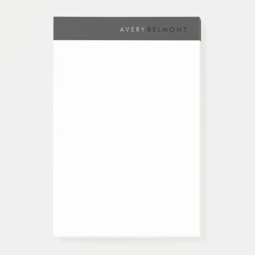 Professional Modern Simple Black Minimalist Post_it Notes