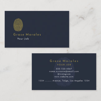 Professional Modern Simple Blue Minimalist Business Card