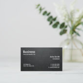 Professional Modern Simple Computer Repair Black Business Card (Standing Front)