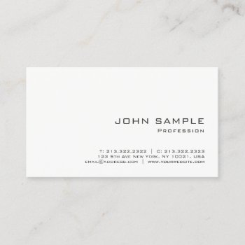 Professional Modern Simple Design Elegant Business Card by art_grande at Zazzle