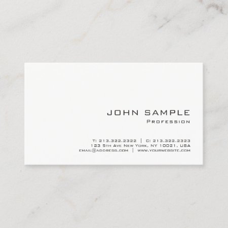 Professional Modern Simple Design Elegant Business Card