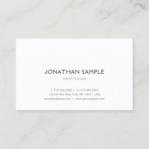 Professional Modern Simple Design Template Business Card