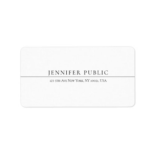 Professional Modern Simple Design Template Elegant Label
