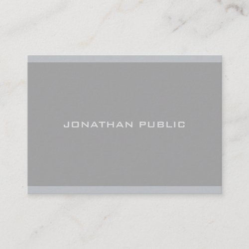 Professional Modern Simple Elegant Grey Template Business Card
