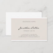 Professional Modern Simple Elegant Minimalistic Business Card (Front/Back)