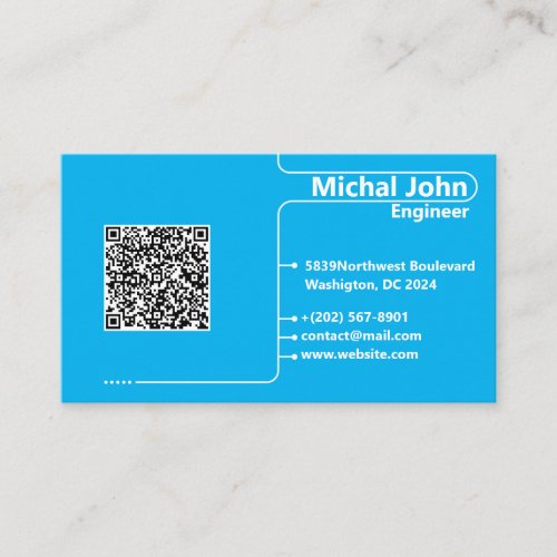 Professional Modern Simple Engineering Business Card