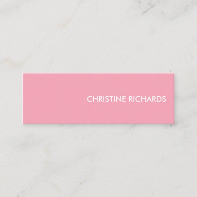 Professional Modern Simple Mini Business Card (Front)