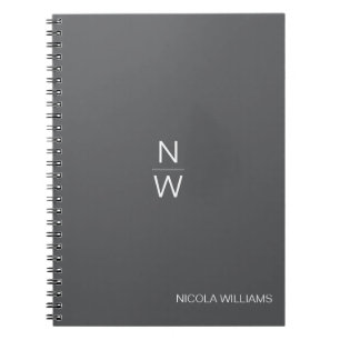 Professional Modern Simple Minimalist Dark Teal Notebook