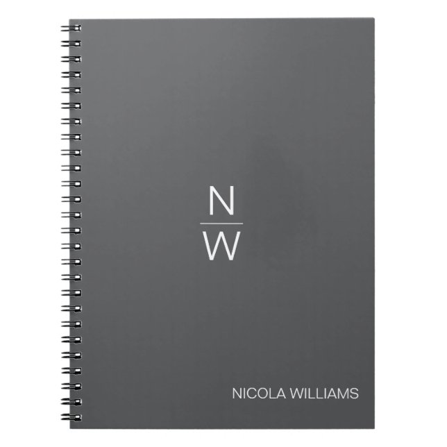 Professional Modern Simple Minimalist Dark Teal Notebook (Front)