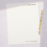 Professional Modern Simple Minimalist Letterhead<br><div class="desc">Clean minimal design</div>