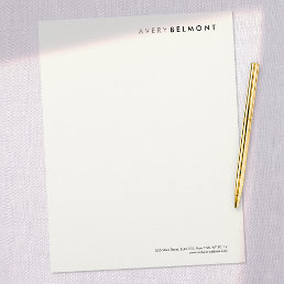 Professional Modern Simple Minimalist Letterhead