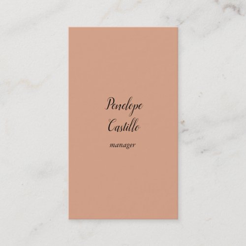 Professional Modern Simple Plain Tumbleweed Color Business Card