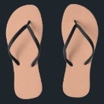 Professional Modern Simple Plain Tumbleweed Color Flip Flops<br><div class="desc">Classical Customize Professional Design</div>