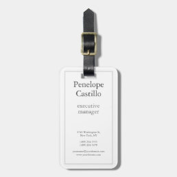 Professional Modern Simple Plain Vacation Baggage Luggage Tag