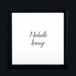 Professional Modern Simple Plain Your Name Gift Box<br><div class="desc">A simple,  minimalist approach for those looking for a professional design.</div>