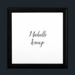 Professional Modern Simple Plain Your Name Gift Box<br><div class="desc">A simple,  minimalist approach for those looking for a professional design.</div>