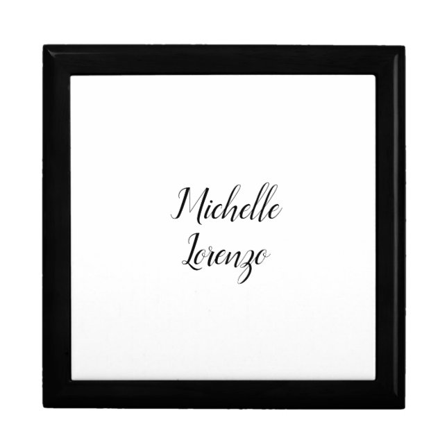Professional Modern Simple Plain Your Name Gift Box (Front)
