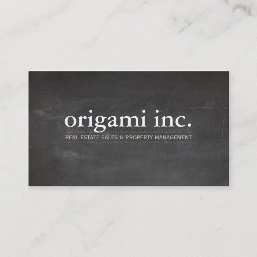 Customizable PROFESSIONAL modern simple rustic chalkboard look Business Cards