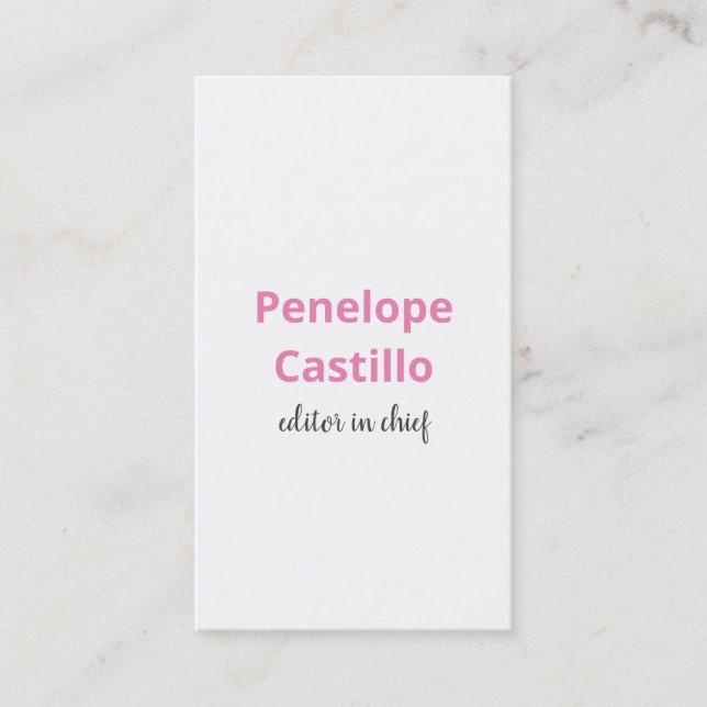 Professional Modern Simple Stylish Business Card (Front)