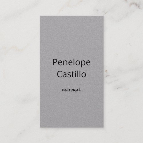 Professional Modern Simple Stylish Premium Grey Business Card