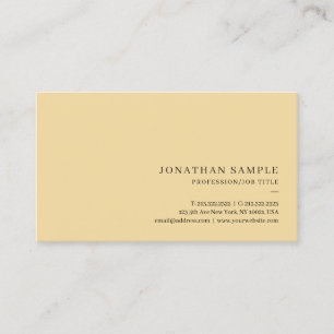 Professional Modern Simple Template Elegant Gold Business Card