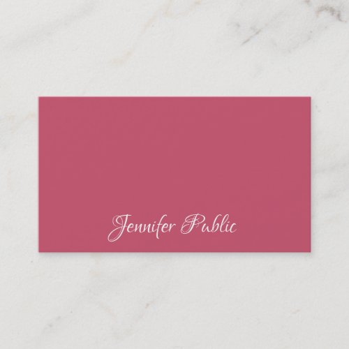 Professional Modern Simple Template Elegant Red Business Card