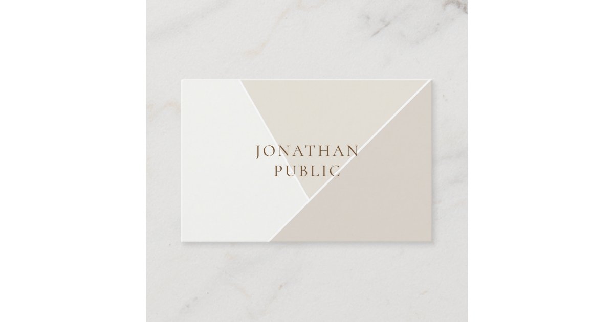 Professional Modern Simple Template Minimalist Business Card | Zazzle