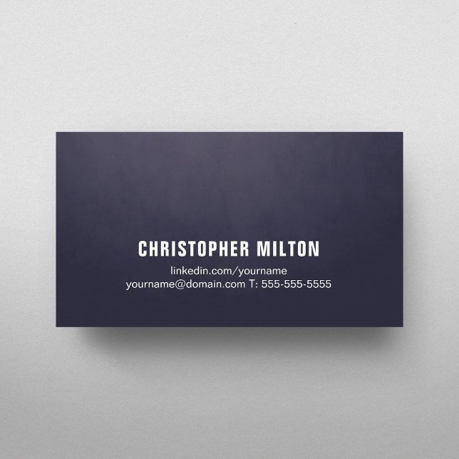 Professional Modern Simple Texture Blue Consultant Business Card (Creator Uploaded)