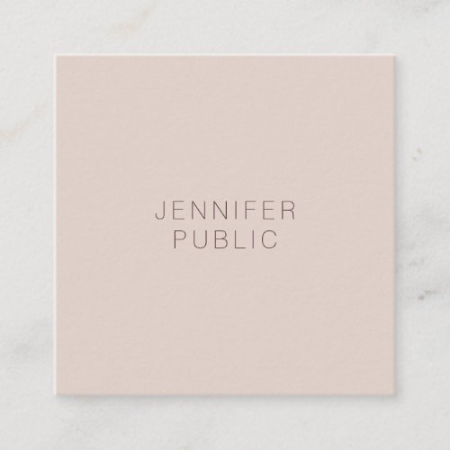 Professional Modern Simple Trend Colors Template Square Business Card