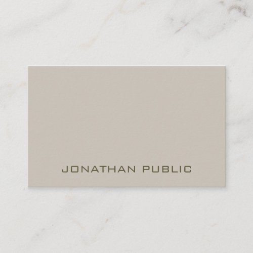Professional Modern Sleek Design Elegant Template Business Card