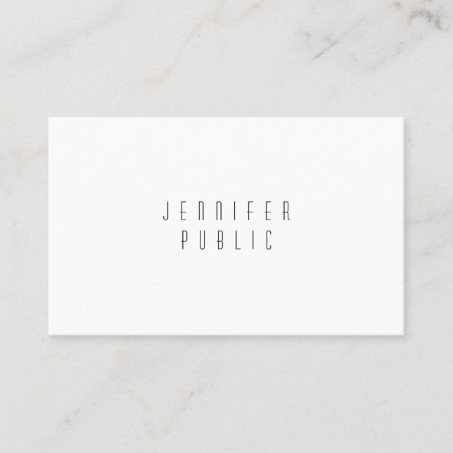 Professional Modern Sleek Elegant Design Template Business Card (Front)