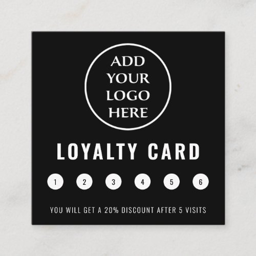Professional Modern Social Media Business Logo Loyalty Card