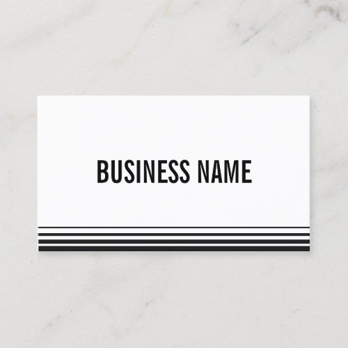 Professional Modern Stripes Bold Business Card