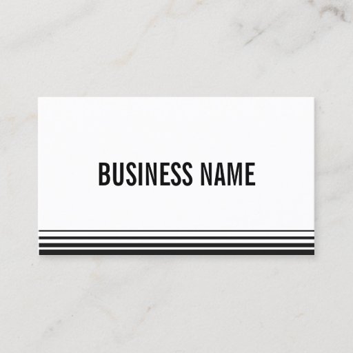 Customizable Professional Modern Stripes Bold Business Card