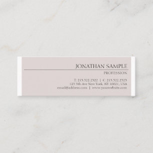 Professional Modern Stylish Design Minimalist Mini Business Card