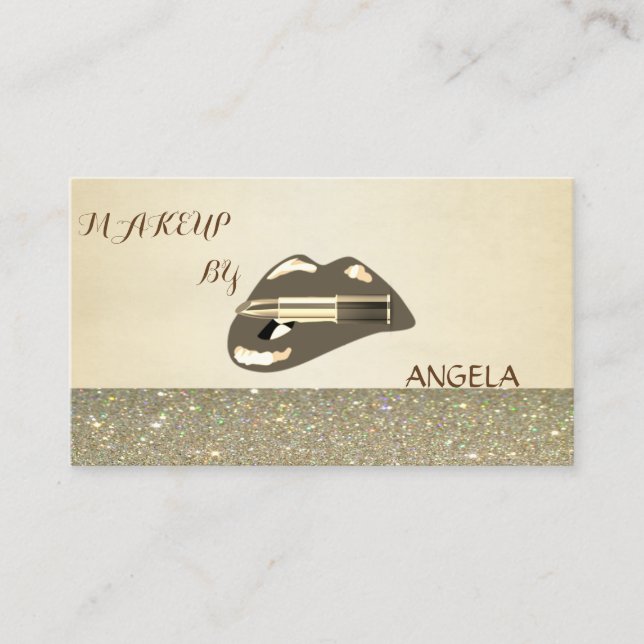 Professional Modern Stylish-Lips-Lipstick Business Card (Front)