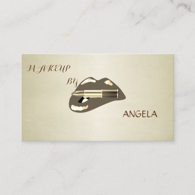 Professional Modern Stylish-Lips-Lipstick Business Card (Front)