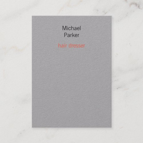Professional Modern Stylish Minimalist Grey Large Business Card