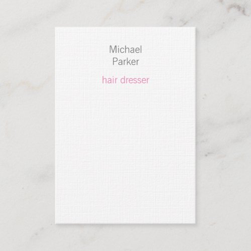 Professional Modern Stylish Minimalist Linen Business Card