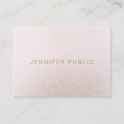 Professional Modern Template Elegant Gold Text Business Card