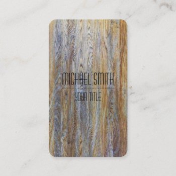 Professional Modern Wood Grain #4 Business Card by NhanNgo at Zazzle