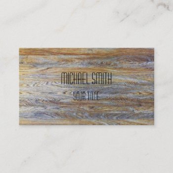 Professional Modern Wood Grain #5 Business Card by NhanNgo at Zazzle