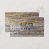 Professional Modern Wood Grain #5 Business Card (Front/Back)
