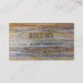 Professional Modern Wood Grain #5 Business Card (Back)